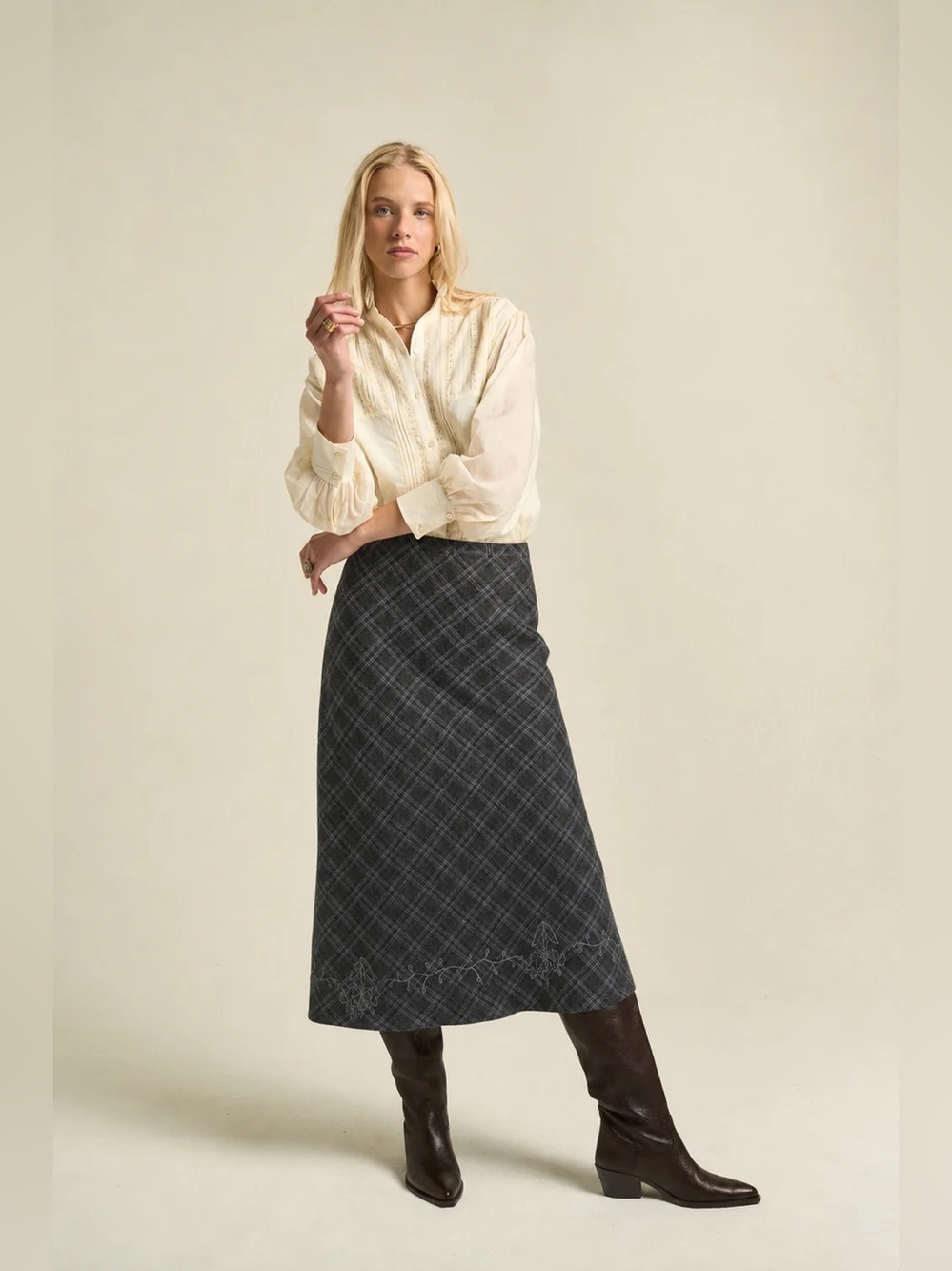 Sonmer Skirt Iris Grey